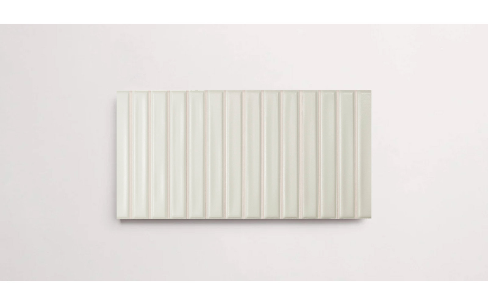 Love Bars 5" x 10" Matte Tile, White