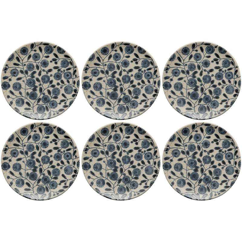 Set of 6 Calendula Element Appetizer Plate