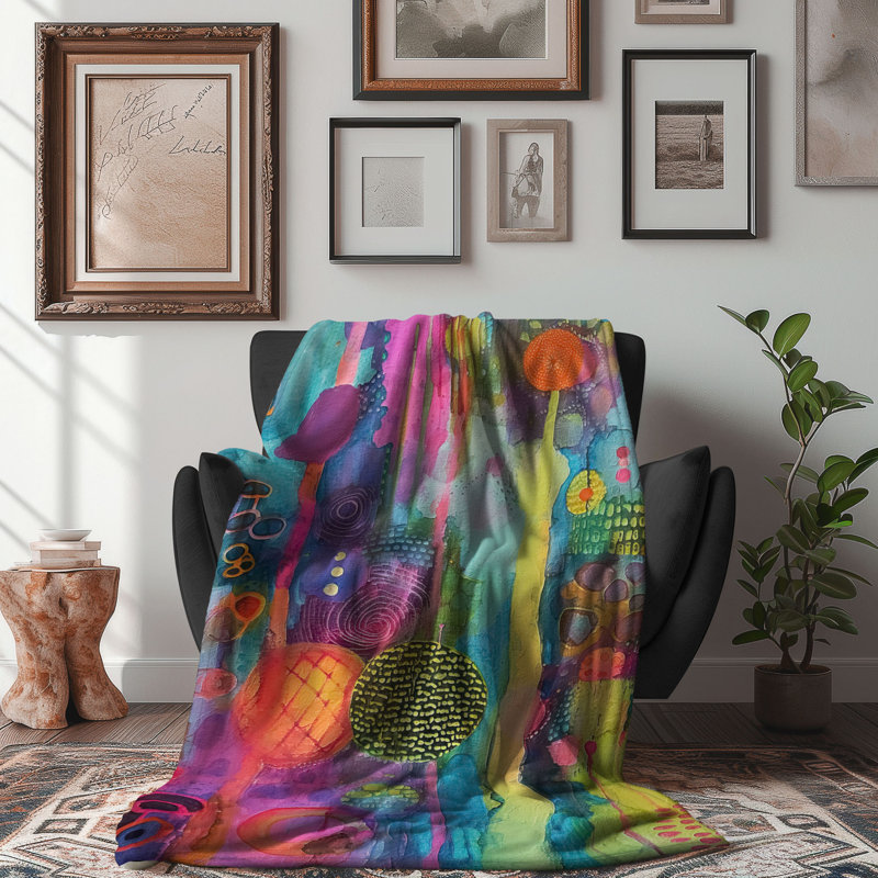 Couverture luxueuse 1 pièce Lush Vibrance, Grand lit