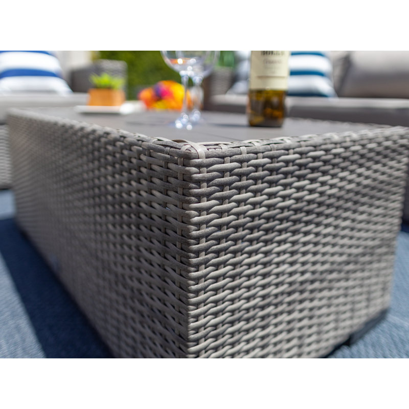 Sorrento 5 - Person Patio Conversation Set with Cushions, Navy Sunbrella®