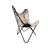  Hair On Black/White Butterfly Chair