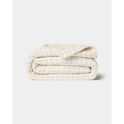 Schoolhouse Windowpane Plaid Cotton Quilt