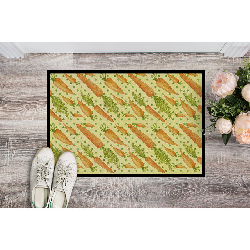 Tapis pour porte d’extérieur antidérapant carottes, Rectangle 2 pi x 3 pi