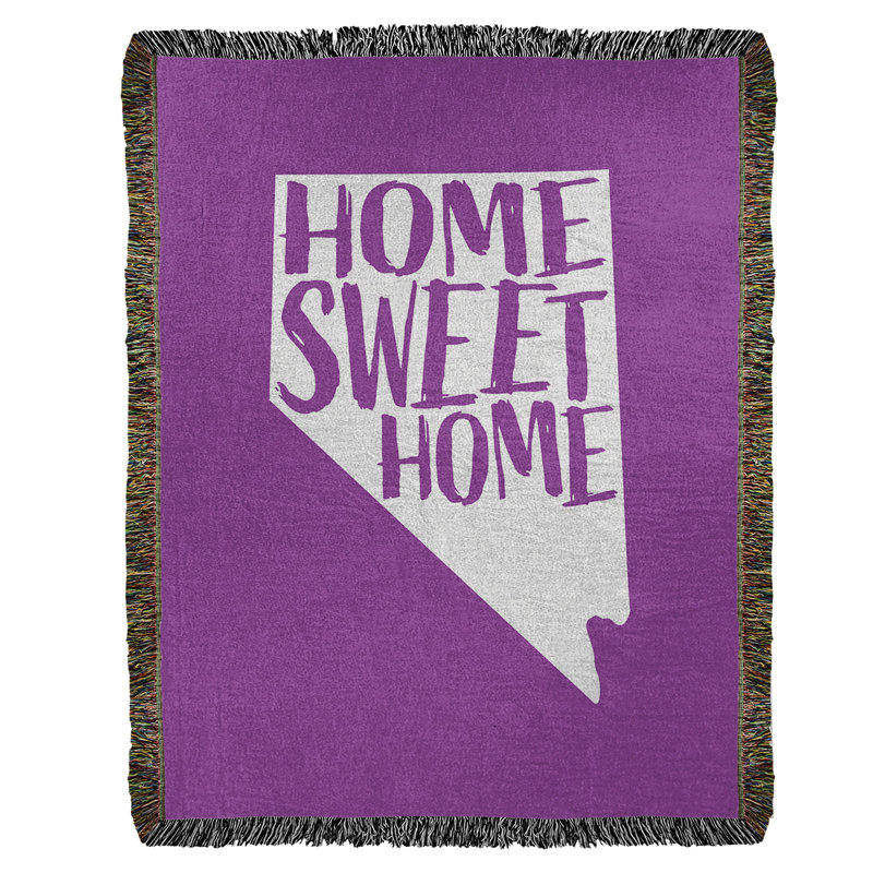 Jeté en coton tissé doux pour la maison nevada, l 37 po x L 52 po, Violet