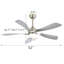 Ventilateur de plafond intelligent avec lumière avec 5 pales en ABS à intensité variable et fonction mémoire-379035309-379035280