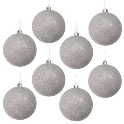100mm Shatterproof Plastic Glitter Ball 