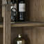 Vitrines en bois massif de couleur chêne