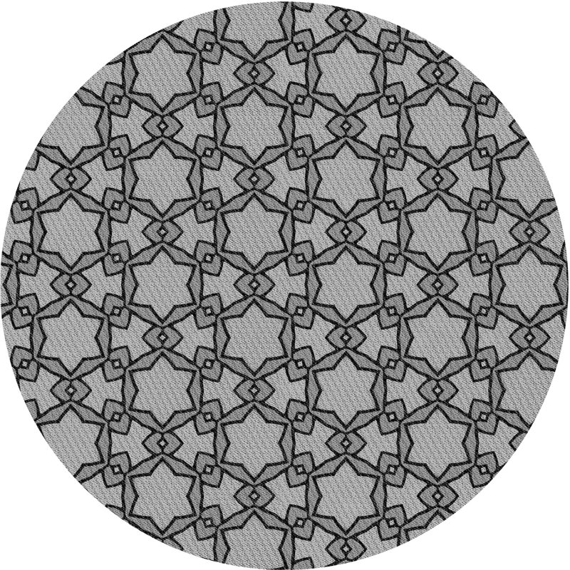 Geometric Indoor Rug, Square 3'