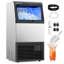 120 Lb. Commercial Under Counter Ice Maker with 33 Lb. Storage, Dual Water Supply and Self-Cleaning