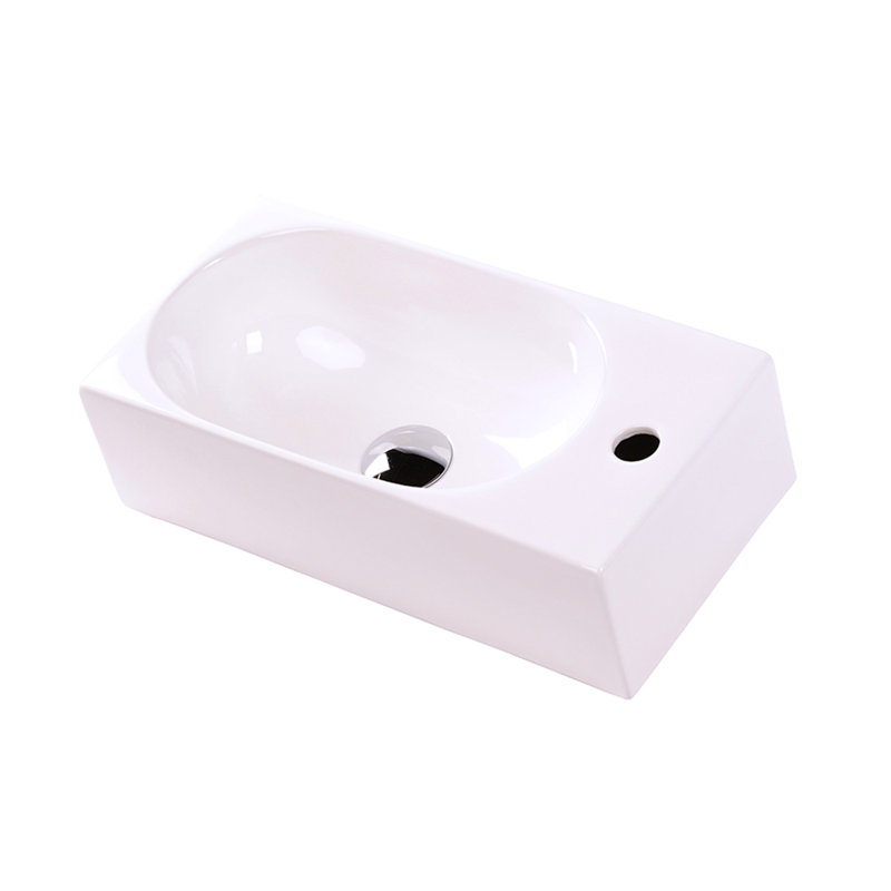 Tre 19.5'' L Bathroom Sink, Single Hole Faucet