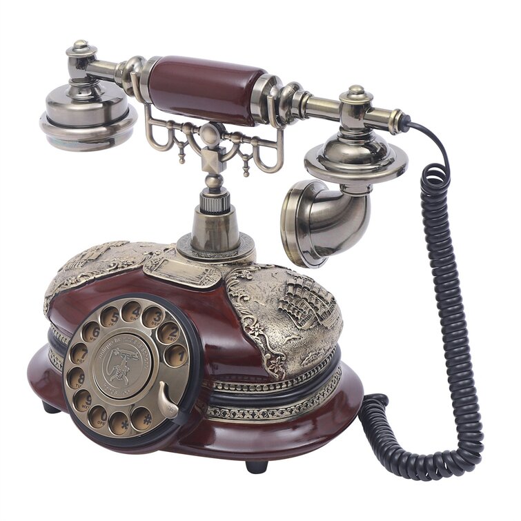 YYBSH Téléphone à cadran fixe Vintage et Commentaires - Wayfair Canada
