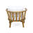 Outdoor Acacia Wood Patio Club Chair, Wooden Patio Furniture,Waterproof Thick Cushion Deep Seating for Porch, Garden, Backyard, Balcony, Weight Capacity 400lbs