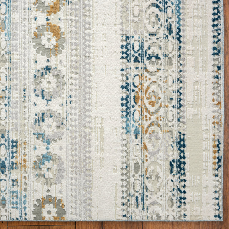Geometric Indoor Rug, Rectangle 5'6" x 7'6"