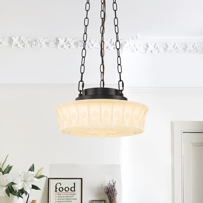 Luminaire suspendu en verre Milk