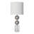 Dylan 1 Light Crystal and Chrome Metal Table Lamp-30103946