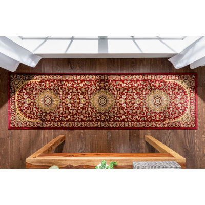 Runner Oriental Synthetic Area Rug