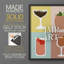Impression encadrée Colorblock Cocktail II - bois massif-900053710-900053696