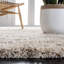 Tapis ivoire / brun Borelli-681886003