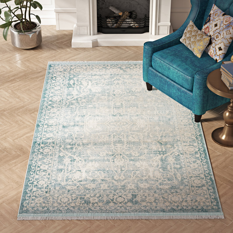 Folkeste Abstract Indoor Rug, Rectangle 5'1" x 8'