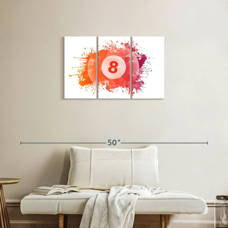 Senne 8 Ball Splash, 20" H x 33" W