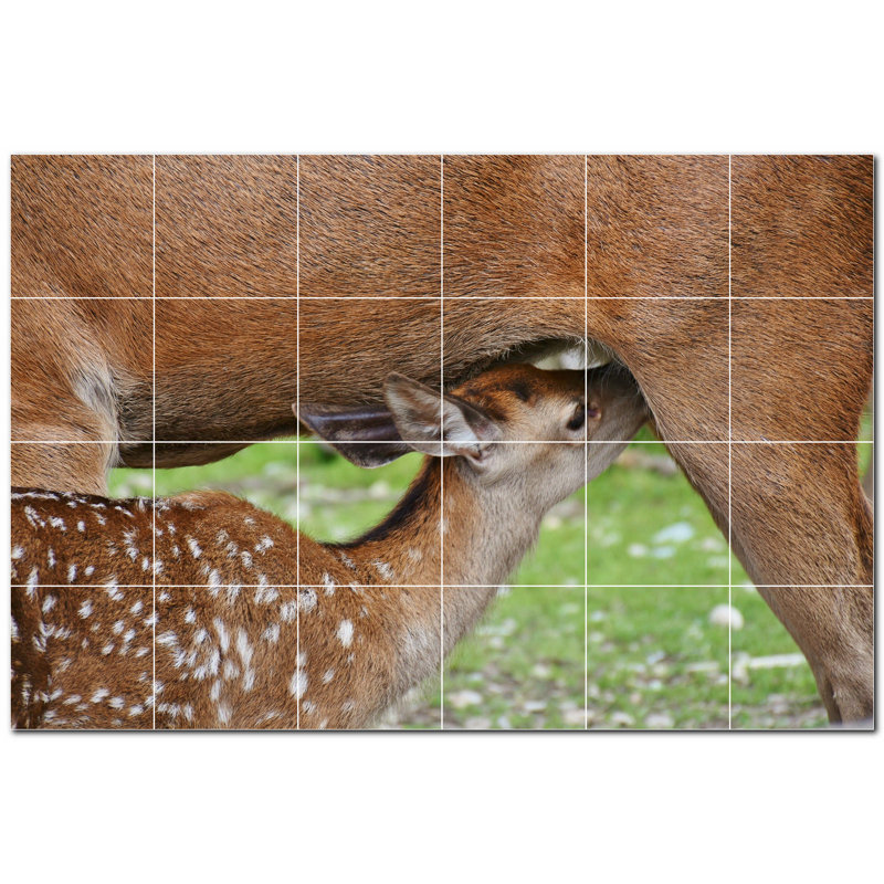 Murale décorative en céramique 4,25 po x 4,25 po
