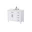 Meuble-lavabo simple 42 po blanc miel-331622571