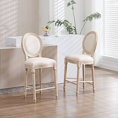 Ensemble de 2 chaises rembourrées à hauteur de comptoir