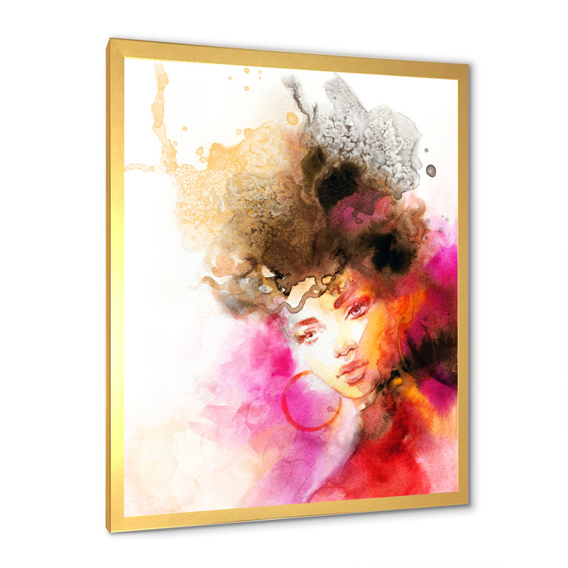 - Œuvre d'art sur toile glamour, H 36 po x l 24 po x P 1 po, Toile encadrée dorée