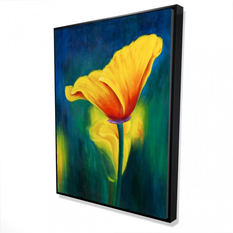 Superb Contrast Flowers Print On Canvas