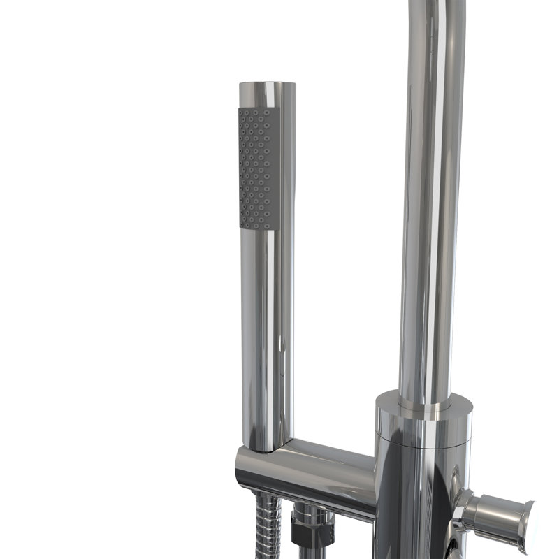 Havana Bathroom Tub Filler with Handshower, Chrome