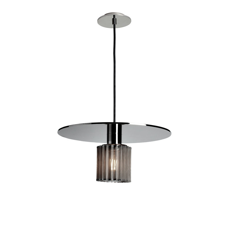 1 - Light Pendant, Silver, Silver, 7.5984" H x 14.9606" W x 14.9606" D