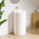 Denbigh 33.5" H Crisp White Ceramic Circular Freestanding Pedestal Bathroom Sink with Overflow