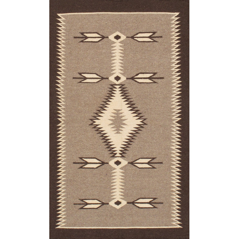 Tuscany Mocha/Brown Wool Reversible Area Rug