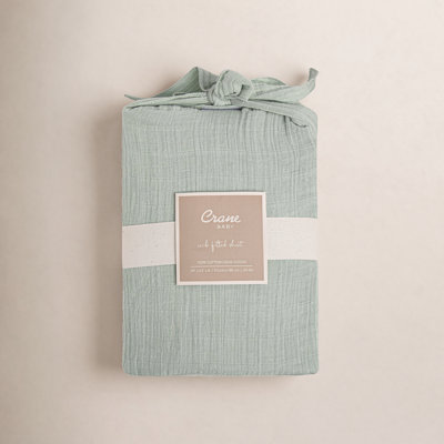 Cotton Sateen Fitted Crib Sheet