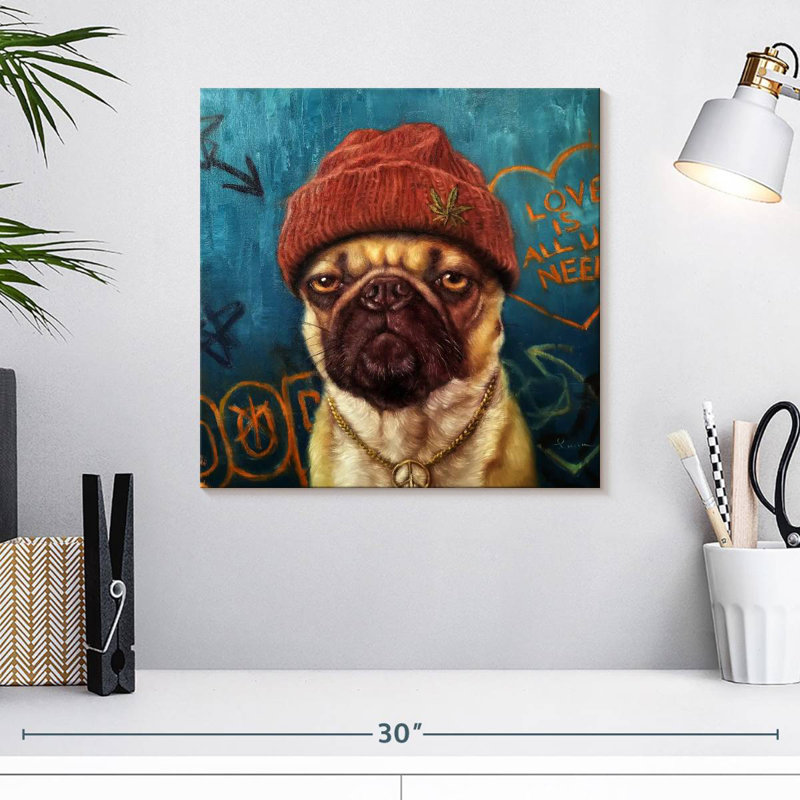 Brampt Canine Insomnia, 16" H x 16" W