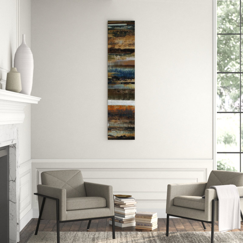 Primitive Textures III Print by James McAllen, Glass Coat, 66" H x 15" W x 1.5" D