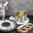 Silver Champagne Flutes Drinking Wine Glasses