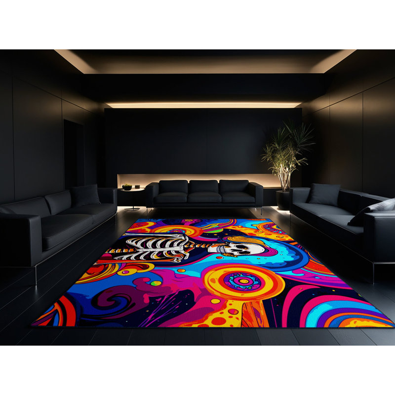 Solar Trance Rug, Rectangle 2' x 3'