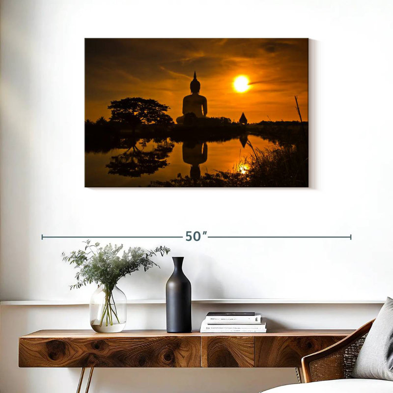 Adella Sunset Buddha, 24" H x 36" W