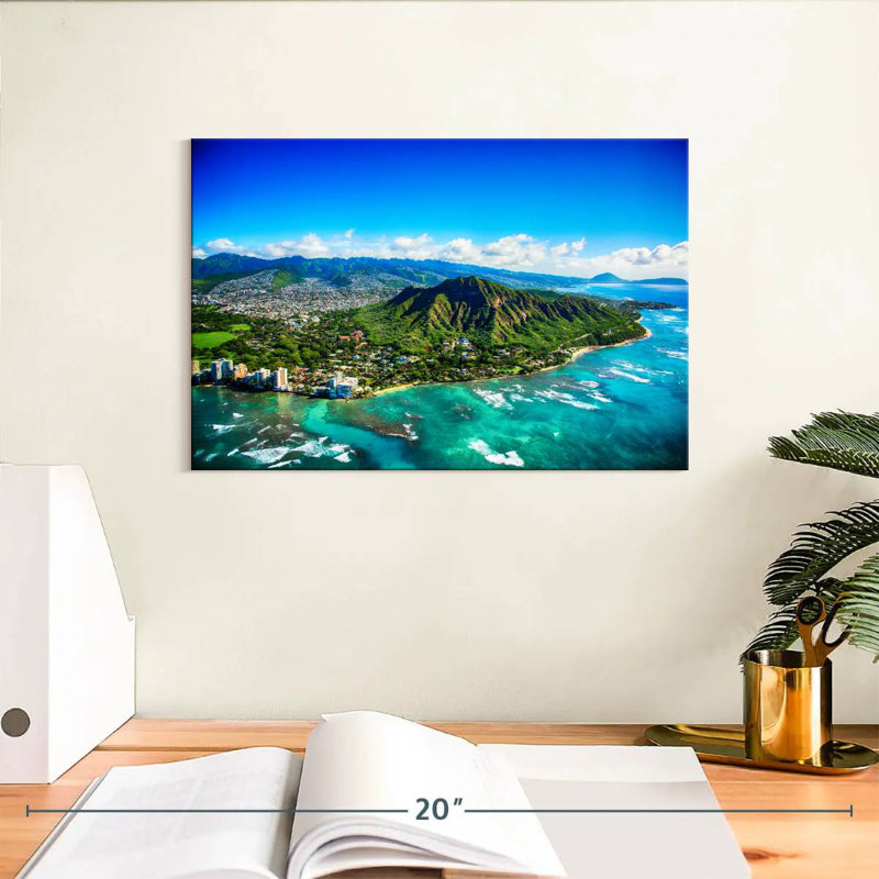 Harpa Diamond Head View, 8" H x 12" W
