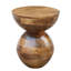 Natural Mango Wood Round Side Table