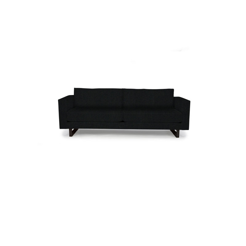 Avalon Sofa, Wenge, Black Bear Polyester