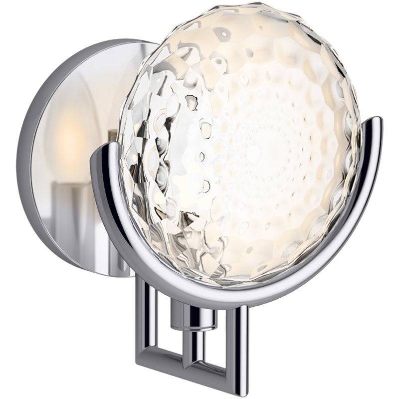 Éclairage pour meuble-lavabo à 1 lumière Arendela, Chrome poli