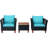 Hilbert Wicker 2 - Person Patio Conversation Set with Cushions-1513612350