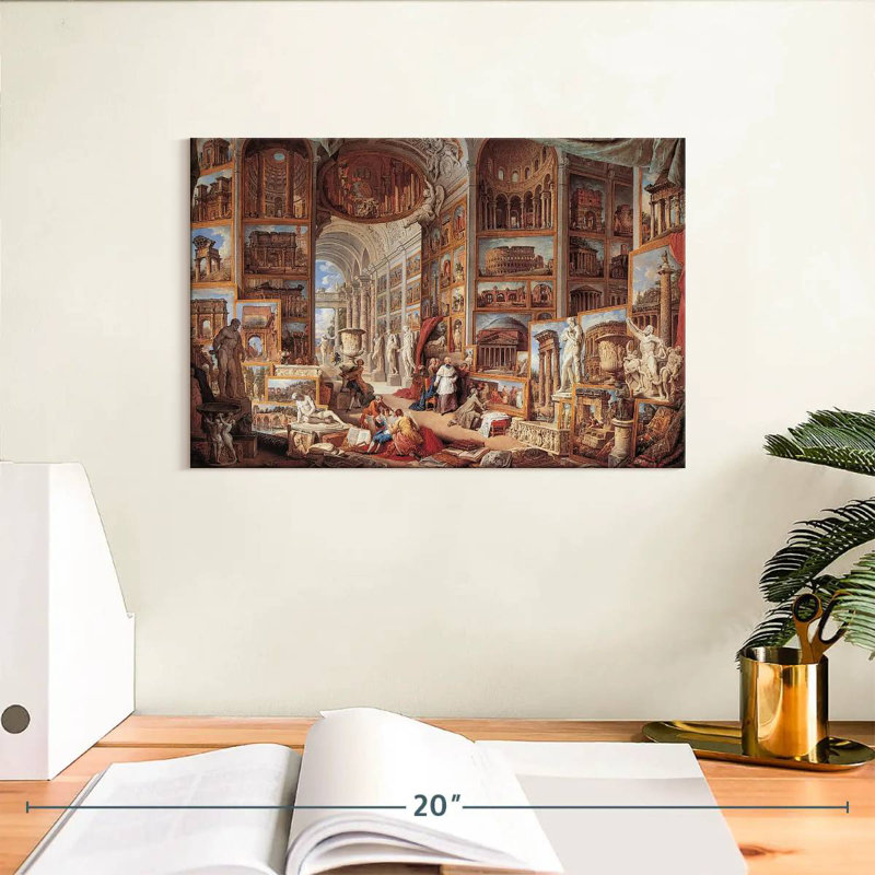 Lilie, galerie de vues de la Rome antique, H 8 po x l 12 po