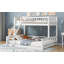 Simple TG sur un grand lit avec échelle et garde-corps - aucun sommier nécessaire, robuste et amp; Durable!-684728373-684728331
