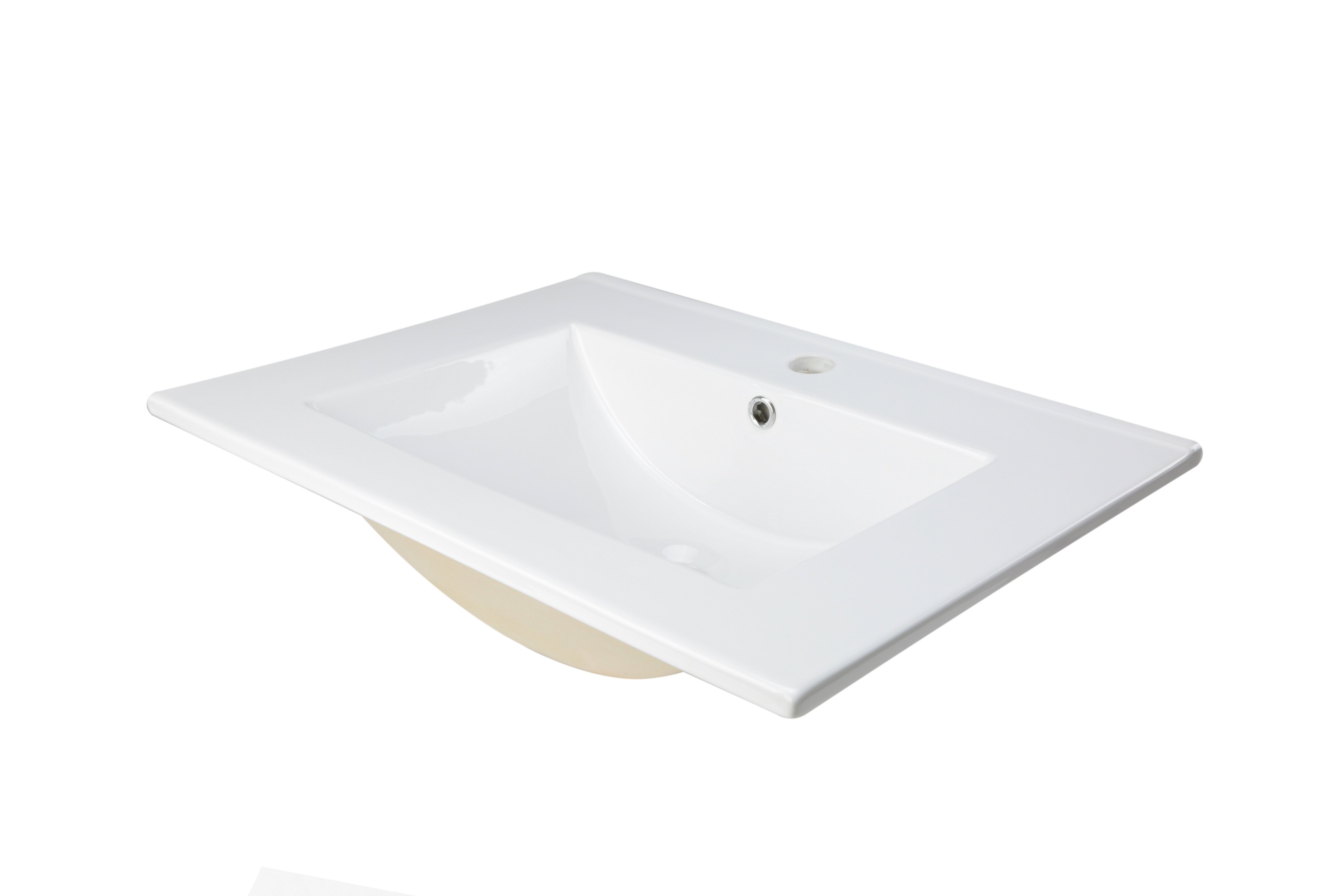 The Renovators Supply Inc 18 31 White Porcelain Rectangular Drop In   The Renovators Supply Inc 1831 White Porcelain Rectangular Drop In Bathroom Sink With Overflow 