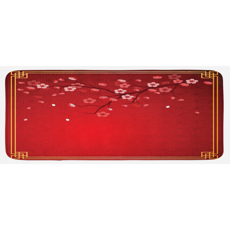 Eclectic Synthetic Kitchen Mat