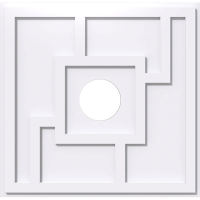 34"OD x 7"ID x 11 3/4"C x 1"P Knox Architectural Grade PVC Contemporary Ceiling Medallion