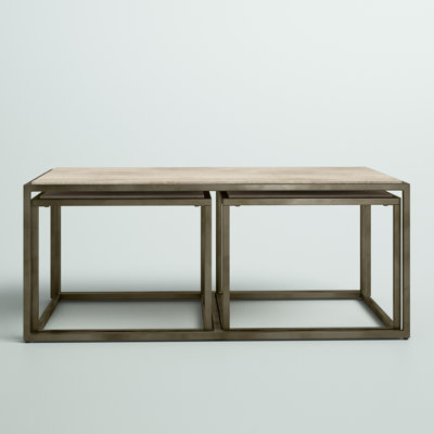 Kressley Stone Top Nesting Coffee Table